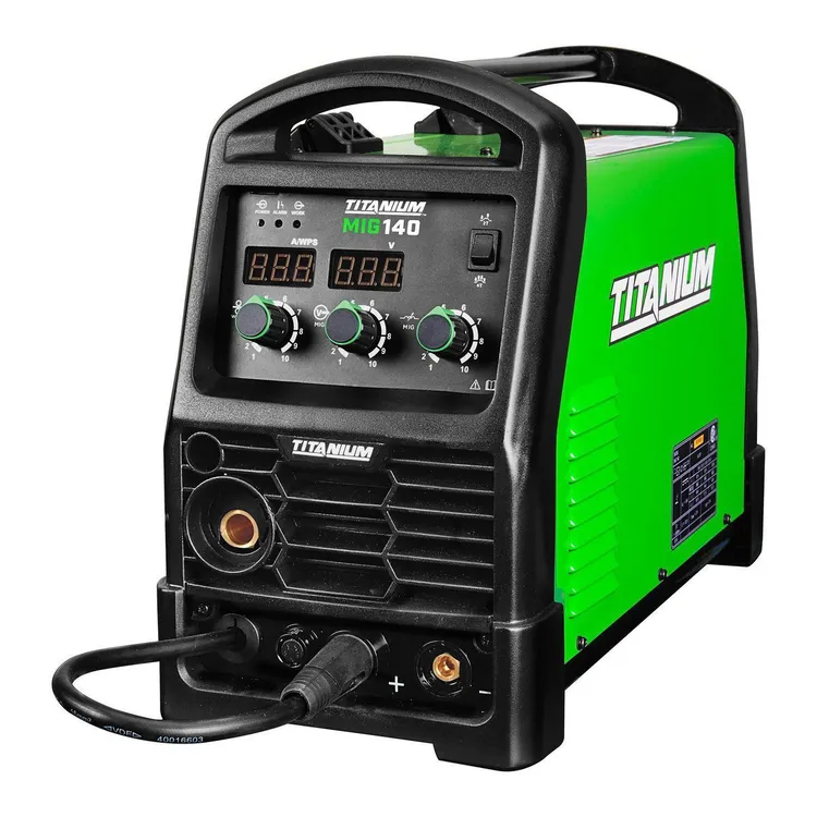Soldadora profesional TITANIUM MIG 140 con entrada de 120 V