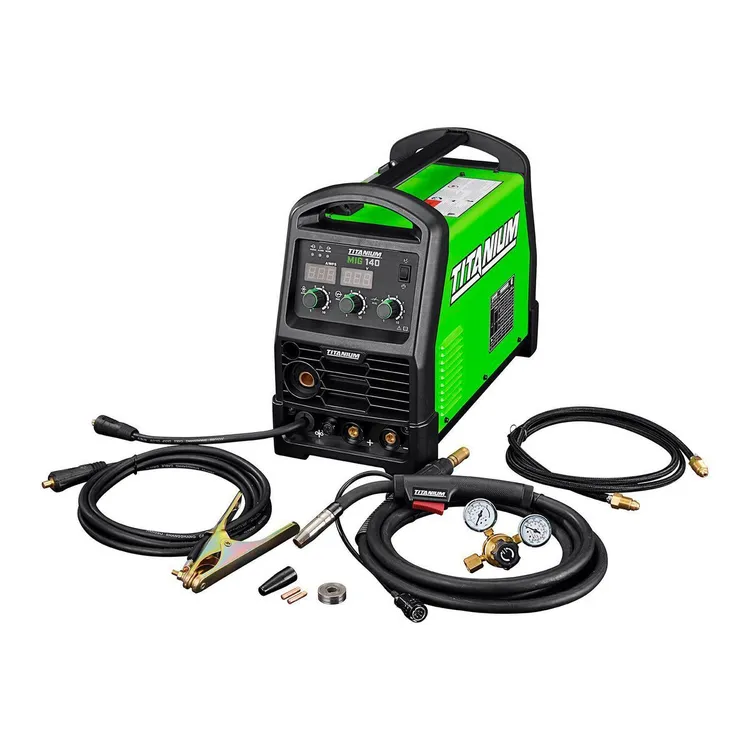 Soldadora profesional TITANIUM MIG 140 con entrada de 120 V